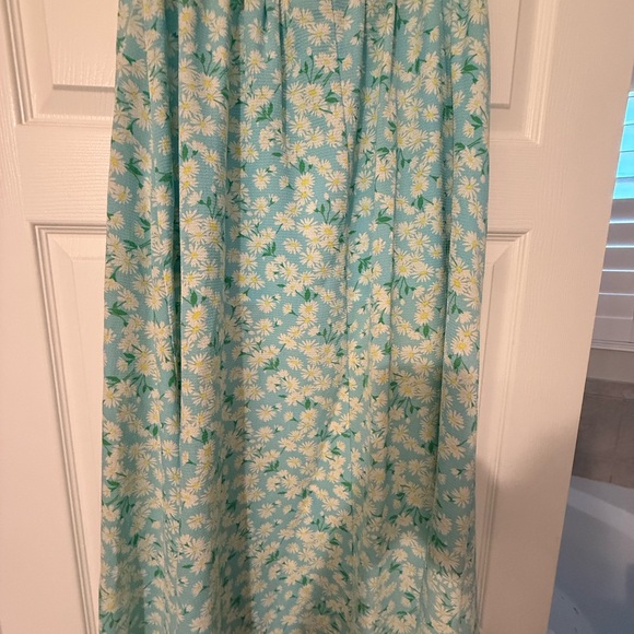 BCBGeneration Floral Blue Maxi Skirt - Picture 4 of 6